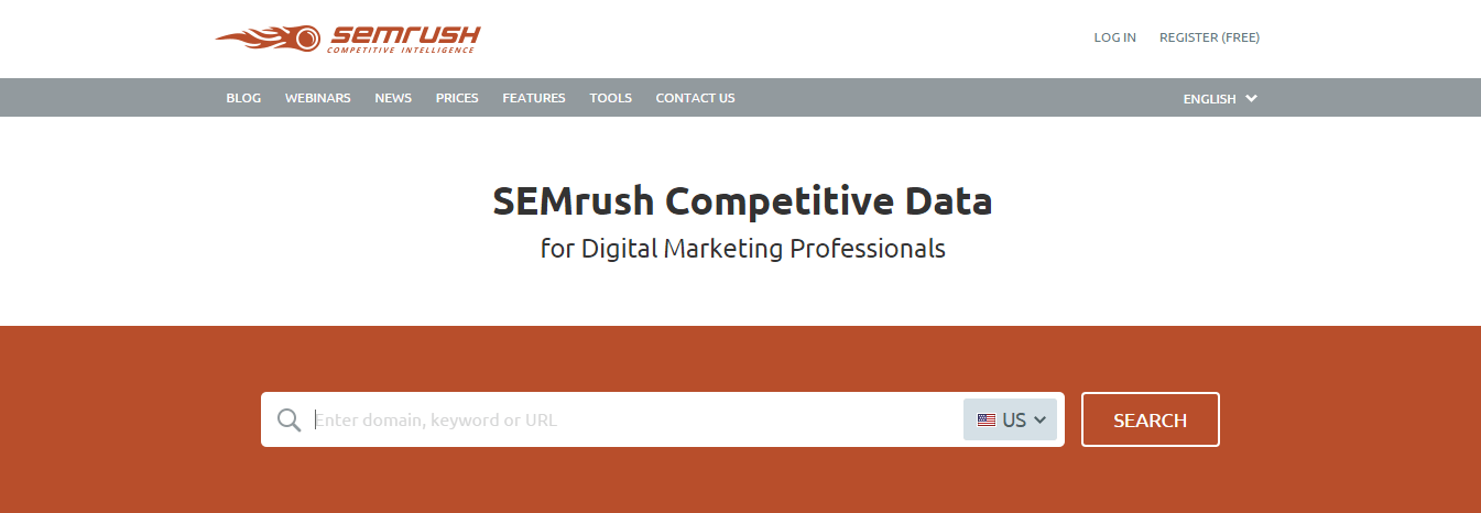 SEMrush - Keywords tool