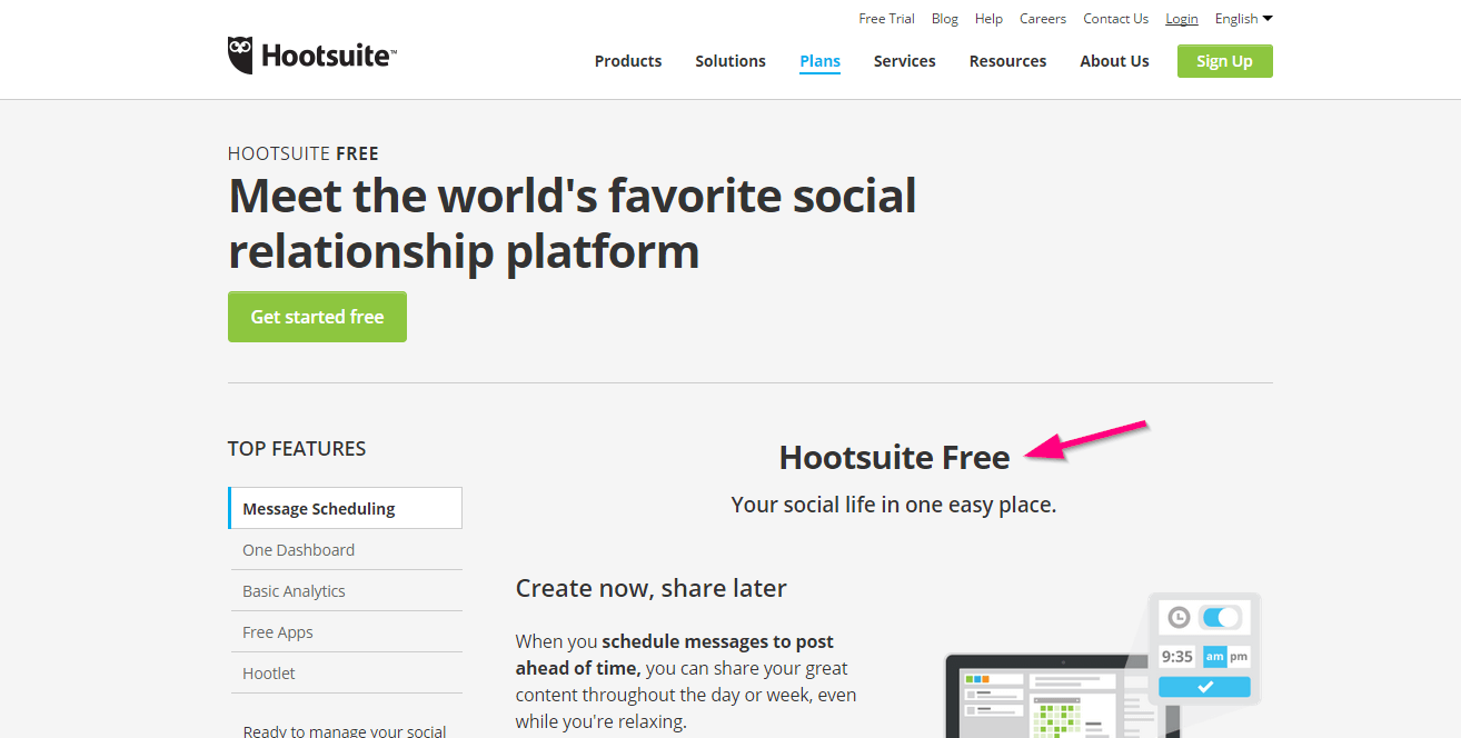 Hootsuite Useful Free tool for social media