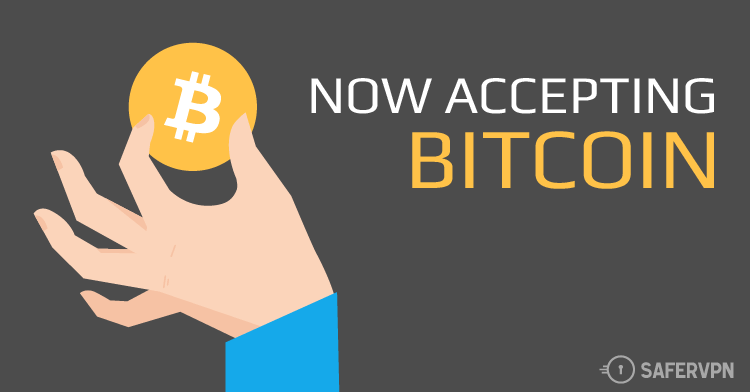 SaferVPN accepts Bitcoin